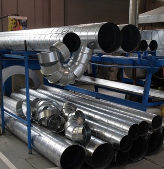 Spiral ventilation ducts main view